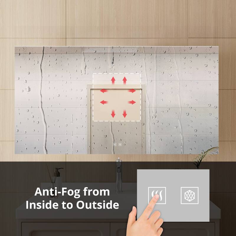 Vellum LED Bathroom Vanity Mirror - N/A