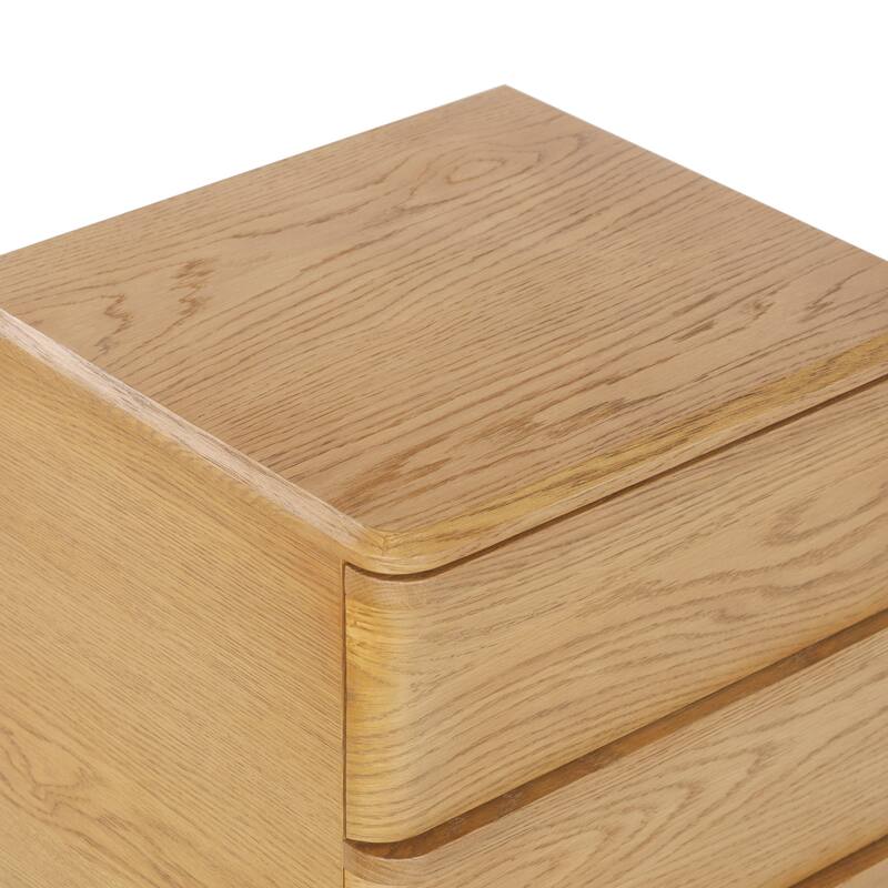 SAFAVIEH Couture Guillermo 3-Drawer Wood Nightstand