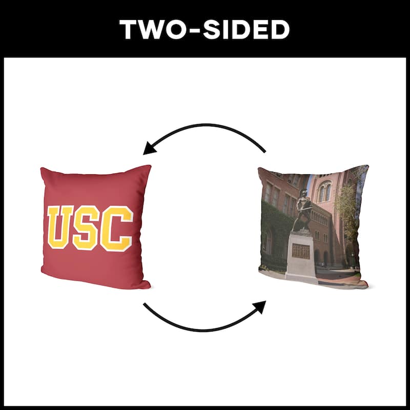 NCAA Campus Crawl 18 Inch Throw Pillow