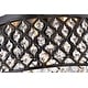 preview thumbnail 6 of 8, Antique Black 4-Light Beaded Drum Crystal Semi Flush Mount