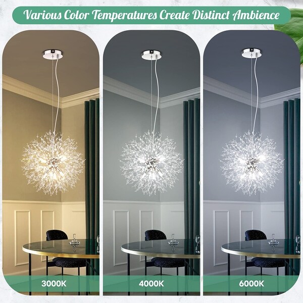 Modern Gold Crystal Chandeliers Firework 8 Light Dandelion Chandelier Semi Flush Mount Ceiling Light Fixtures Bed Bath Beyond 40643487