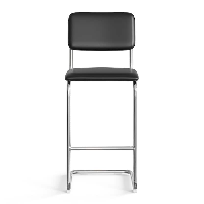 Hayward Vegan Leather Bar Height Stool (Set of 2)