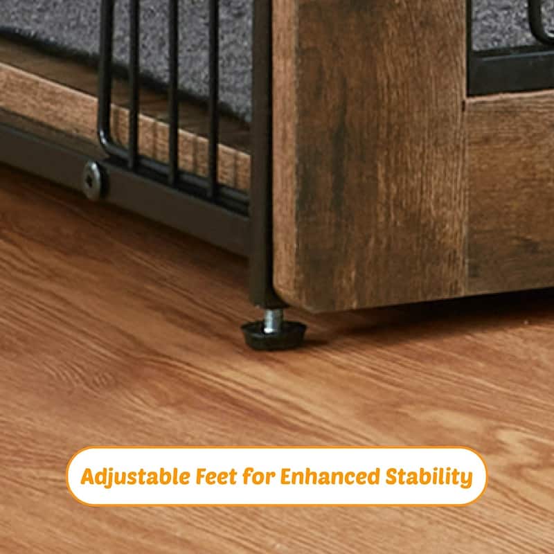 Wooden Dog Kennel Furniture, Heavy Duty End Table Pet Crate