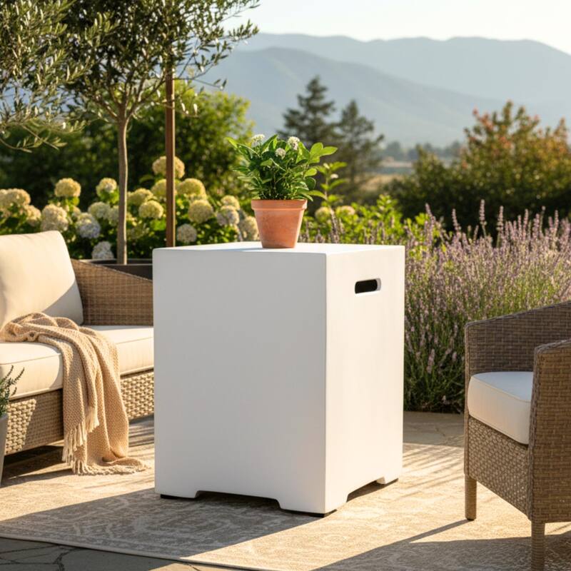 GDFStudio - 16" Outdoor 20LB Propane Tank Cover for Gas Fire Pits