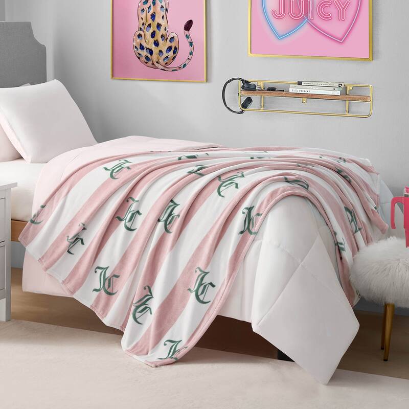 Juicy Couture Cabana 50" x 70" Plush Throws