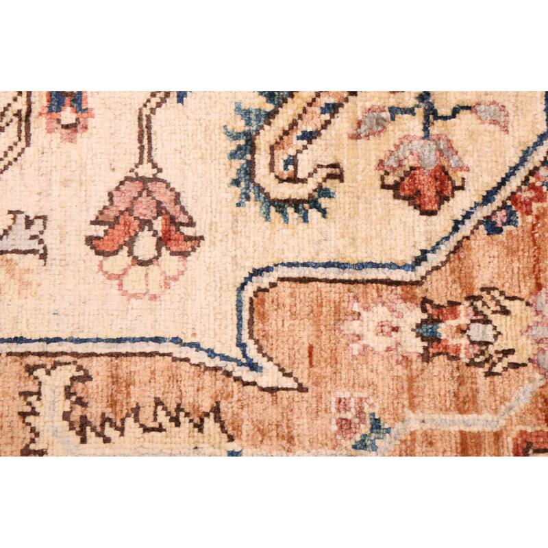 ECARPETGALLERY Hand-knotted Aryana Ivory Wool Rug - 8'0 x 9'11