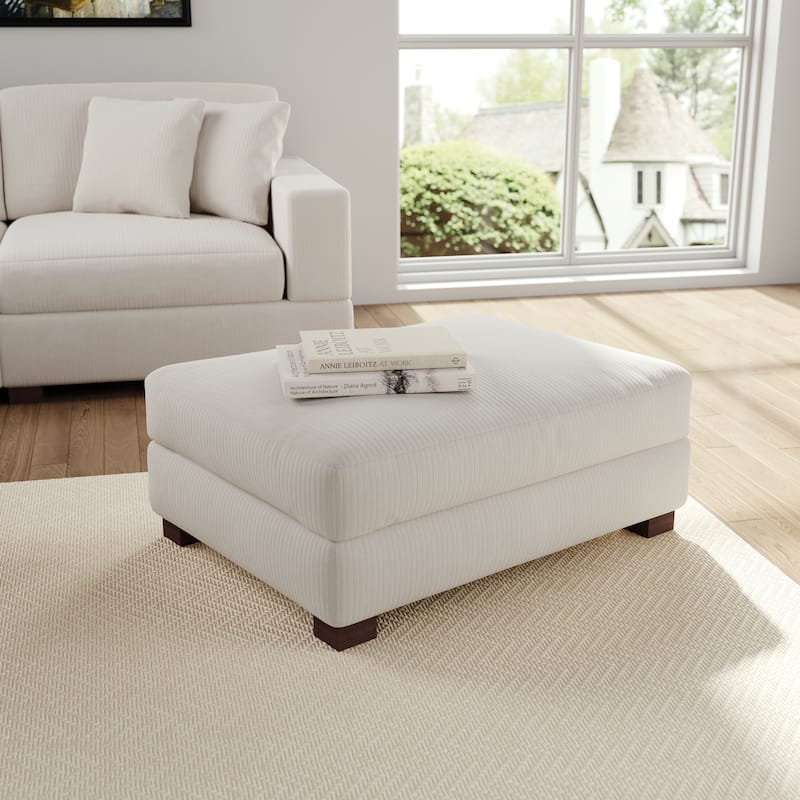 Rectangular Corduroy Oversized Ottoman