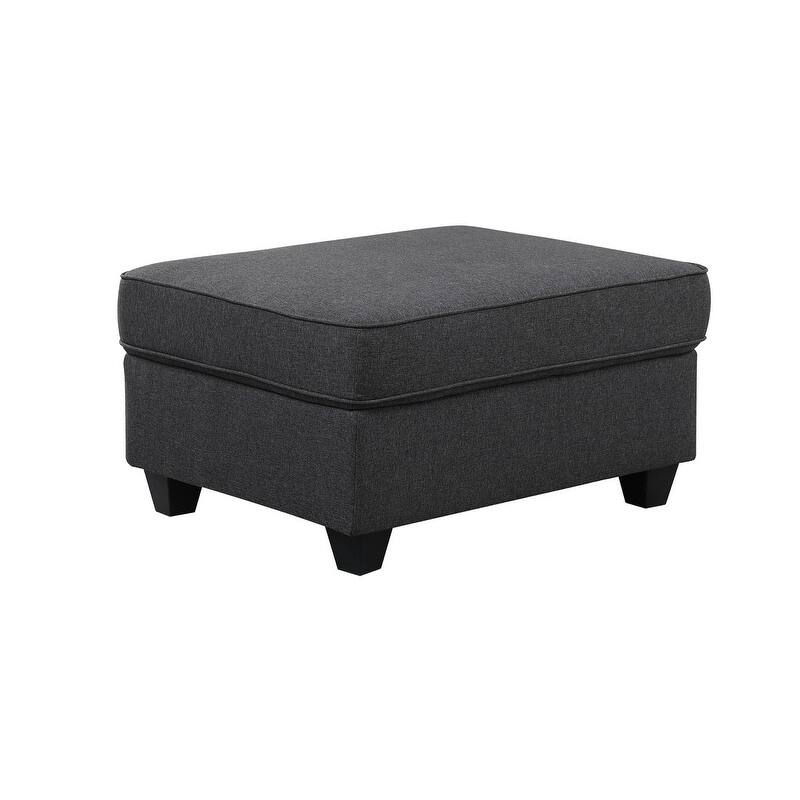 Leo Light 125-inch 8Pc Modular L-Shape Sectional Sofa and Ottoman