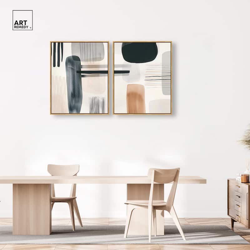 Softened Dimensions Canvas Set of 2 by Art Remedy
