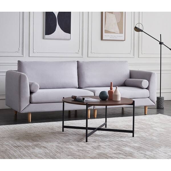 Shop Modern Round Wood Small Coffee Accent Table Household