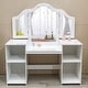 preview thumbnail 1 of 15, Kids Vanity Table White