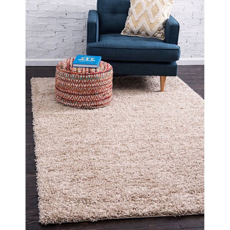 Shag Laurian Collection Area Rug - 10'x13' - Taupe