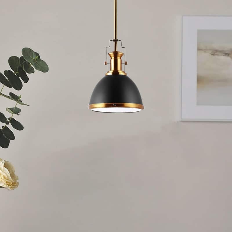 1 Light hanging lighting black/Brass gold island lights iron pendant lights