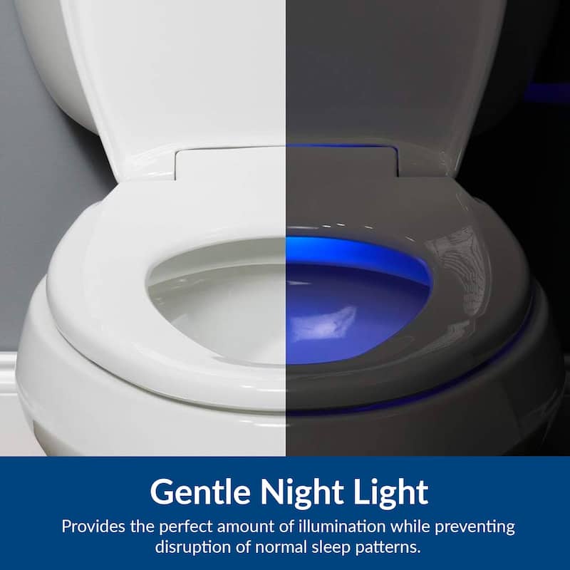 Radiance Heated Night Light Toilet Seat will Slow Close and Never