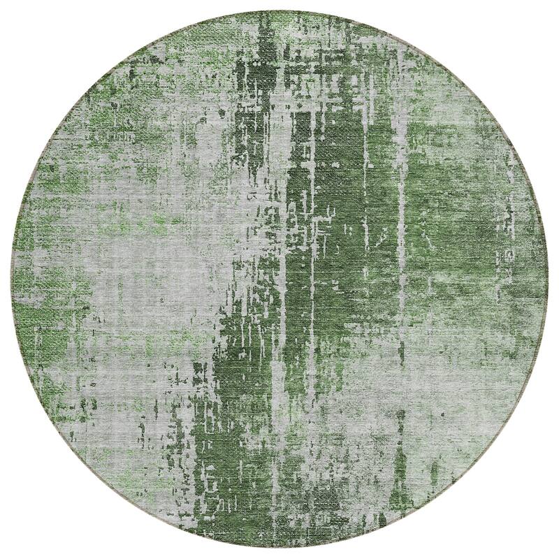 Machine Washable Indoor/ Outdoor Chantille Abstract Ombre Rug
