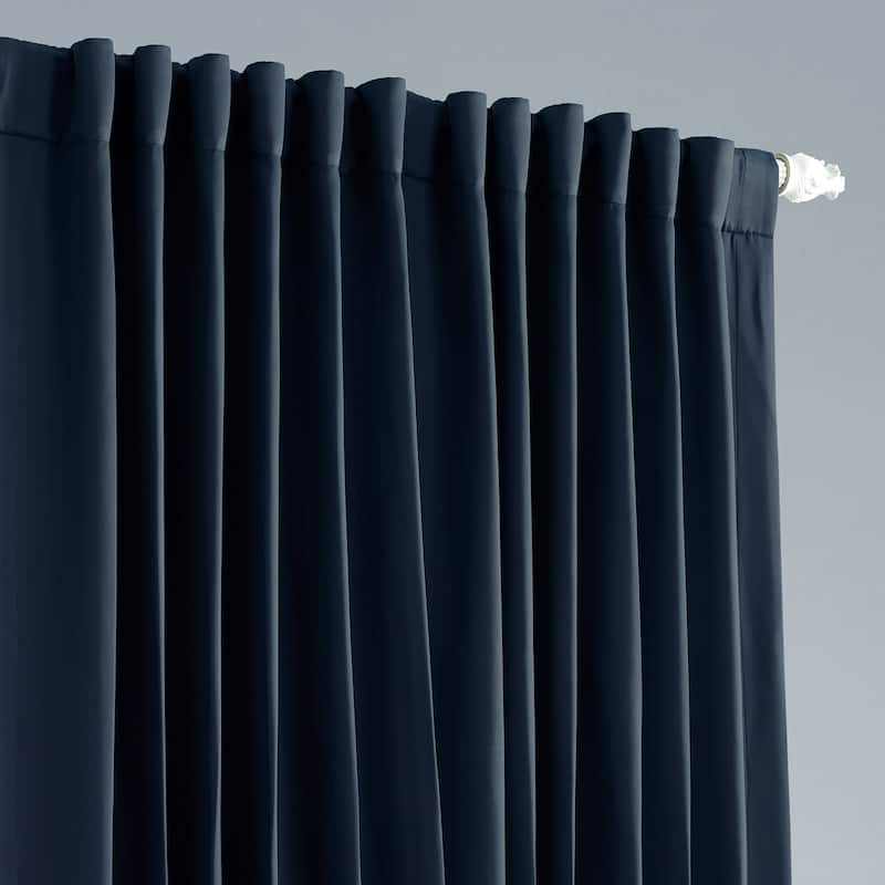 Exclusive Fabrics Extra Wide Room Darkening 84-inch Curtain (1 Panel)