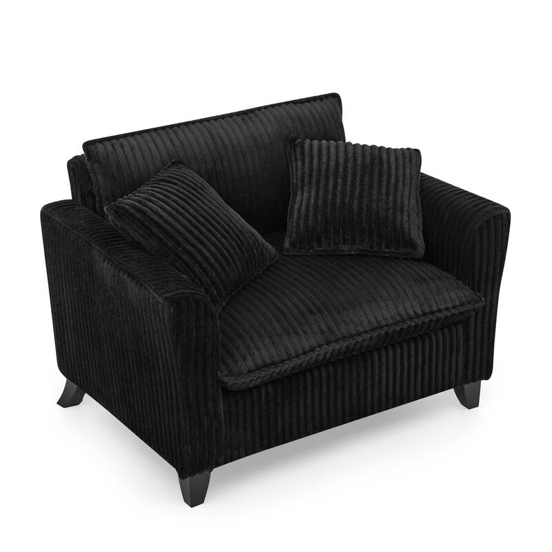 Lazy sofa chair, comfortable single-person sofa chair, with a backrest and soft seat cushion, having armrests on both sides