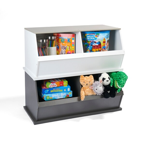 Taylor Olive Lantana Two Bin Stackable Storage Cubby On Sale Bed Bath Beyond 26980785