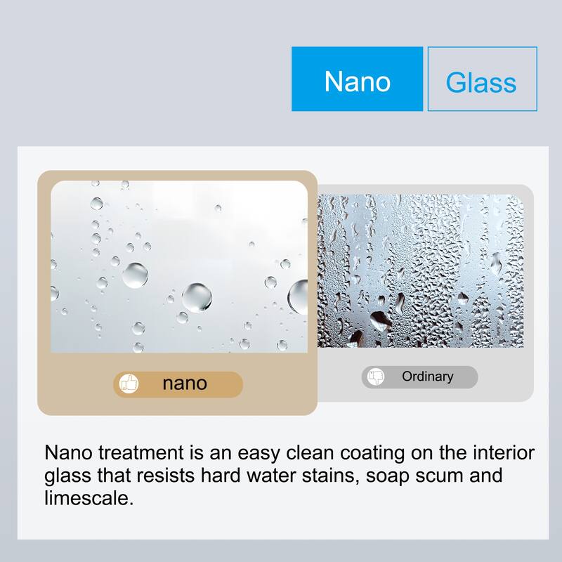 56"-60" x 74" Soft-Close Sliding Shower Door