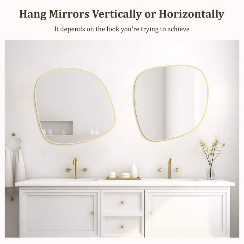 Aluminum Alloy Asymmetrical Wall Mirrors