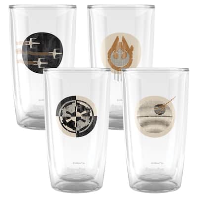 Tervis Star Wars Insignia Collection Assorted Made in USA Double Walled Insulated Travel Tumbler, Classic - 16oz - 4pk
