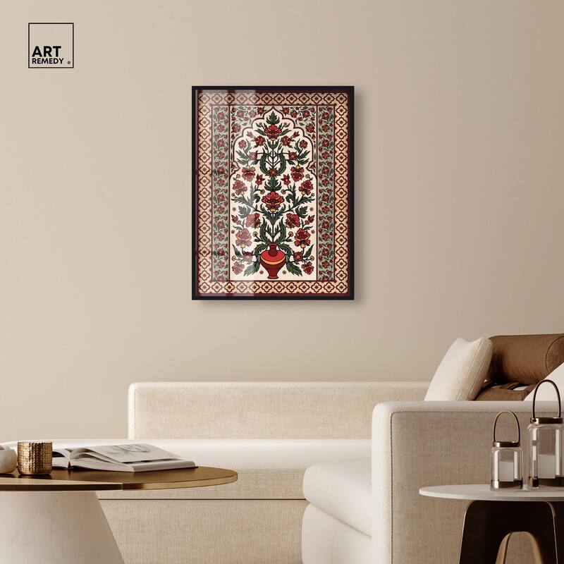 Royal Floral Mat Shadowbox by Art Remedy