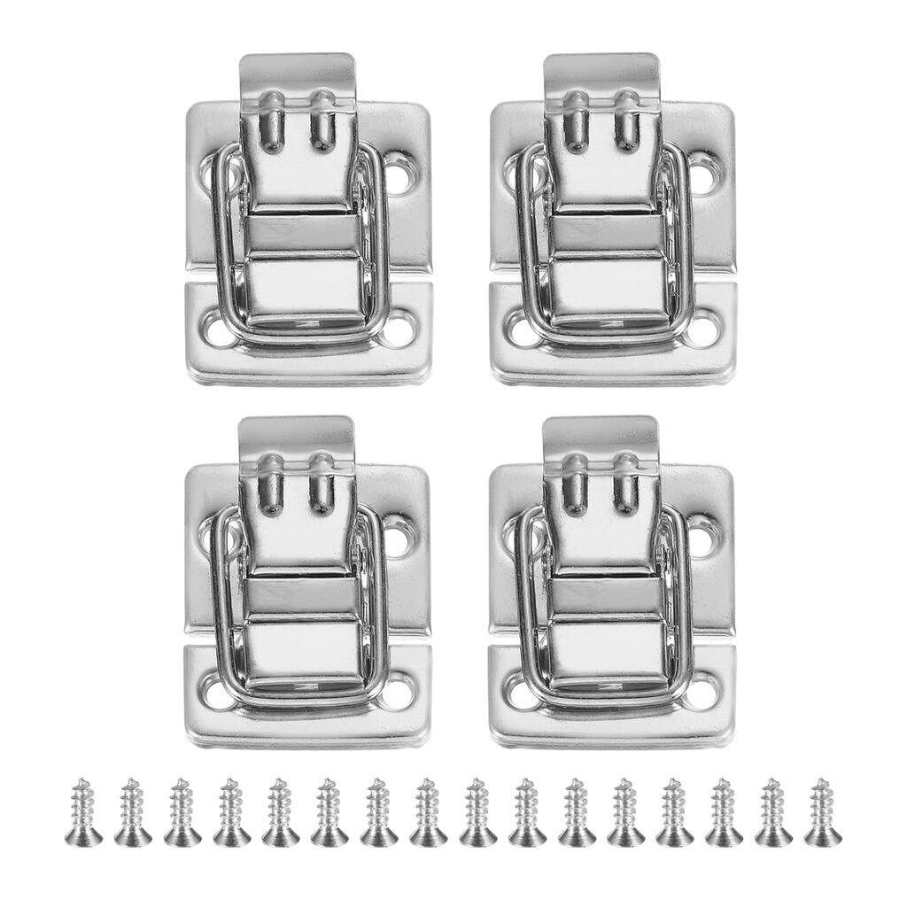 Toggle Latches Catch Chest, 4Pcs Suitcase Boxes Buckles Trunk Lock Hasp - 1.42 x 1.18 inch (LxW)
