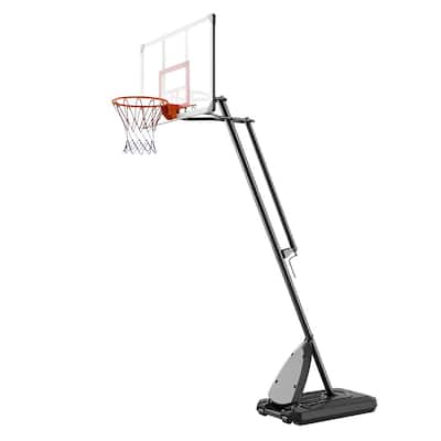 Adjustable 50" Basketball Hoop with Wheels & Base, Indoor/Outdoor Use