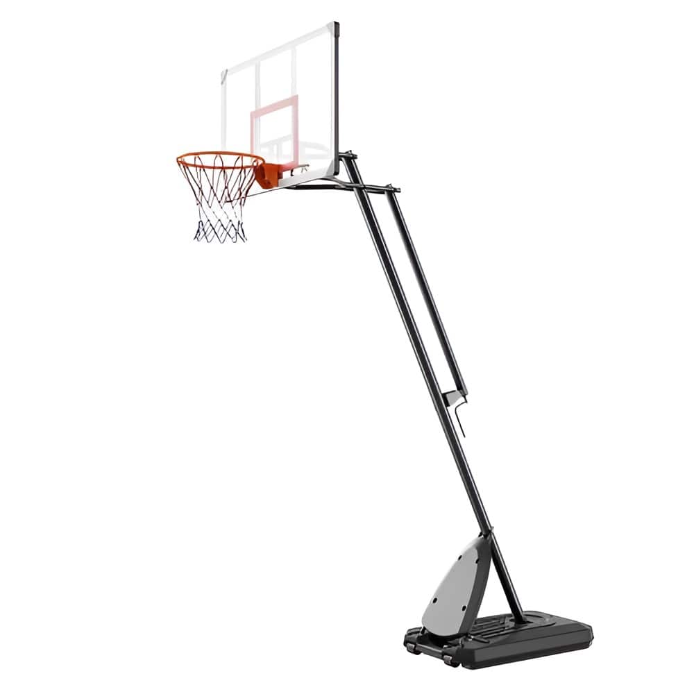 Adjustable 50" Basketball Hoop with Wheels & Base, Indoor/Outdoor Use