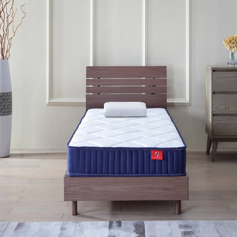 6 Inch Twin Mattress, Foam And Spring Hybrid Mattress In A Box,Medium Soft,Certipur-Us Certified