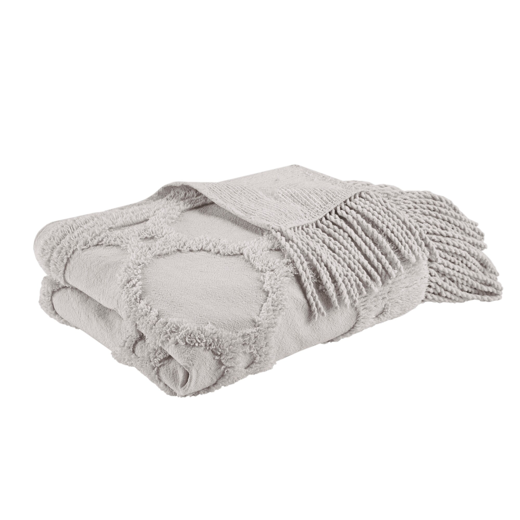 Cotton chenille throw on sale