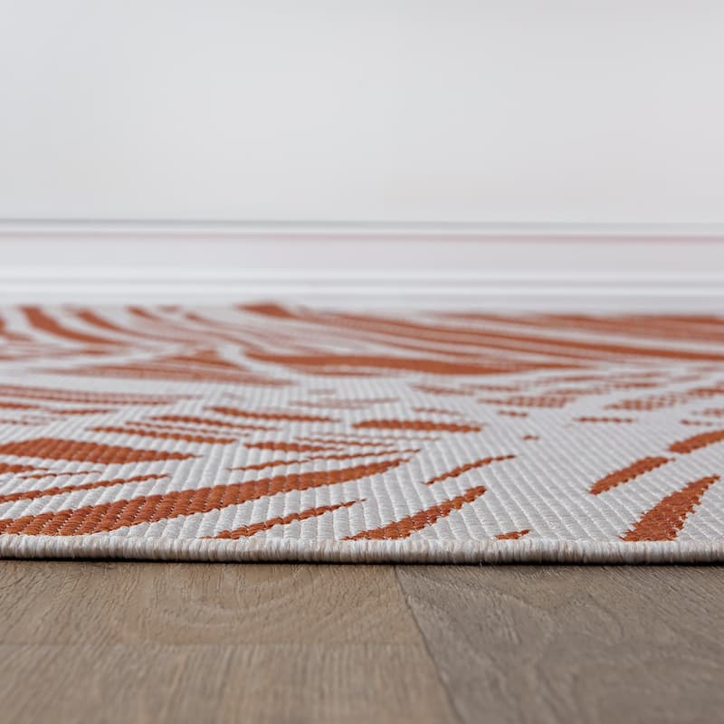 World Rug Gallery Nature Inspired Tropical Indoor/Outdoor Area Rug