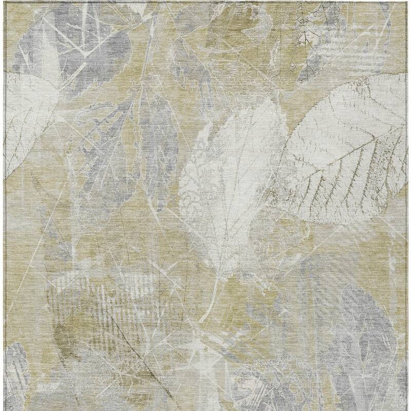 HomeRoots Floral Transitional Rectangle Outdoor Rug