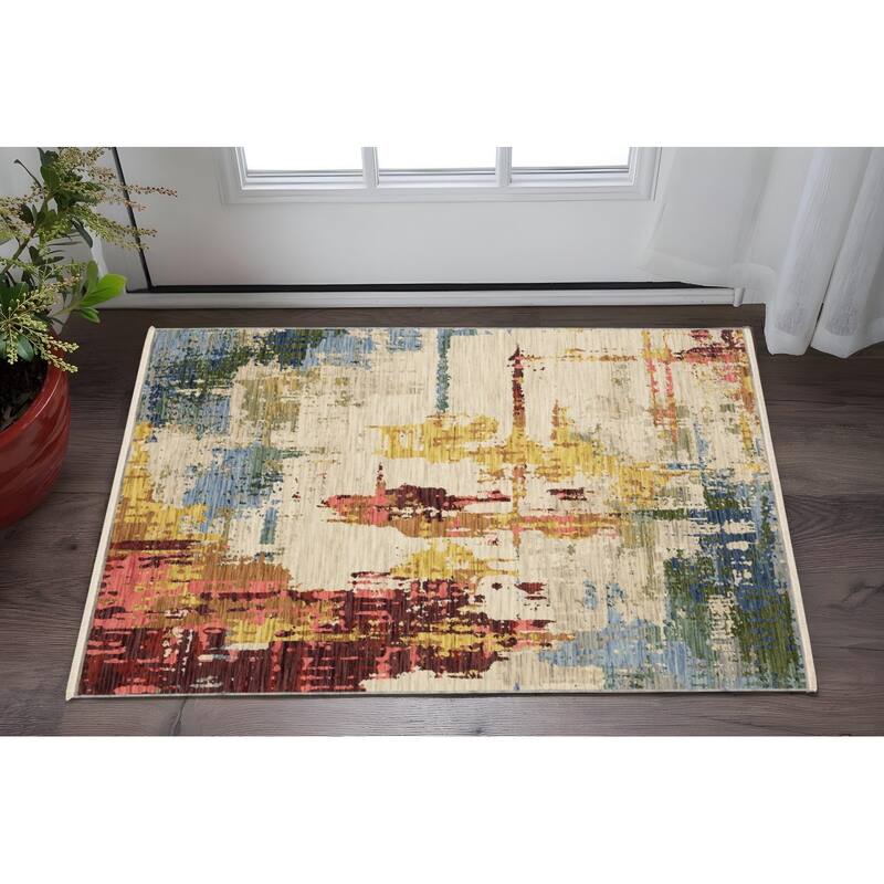 HomeRootsAbstract Modern Rectangle Area Rug - 36.22' X '23.62' X '0.32