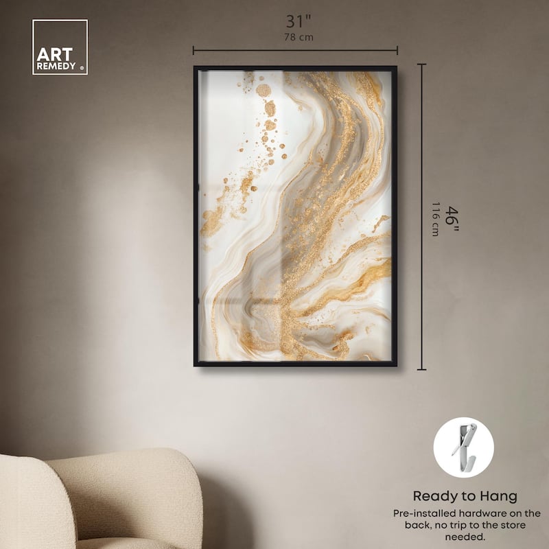 Gold Vein Shadowbox by Art Remedy