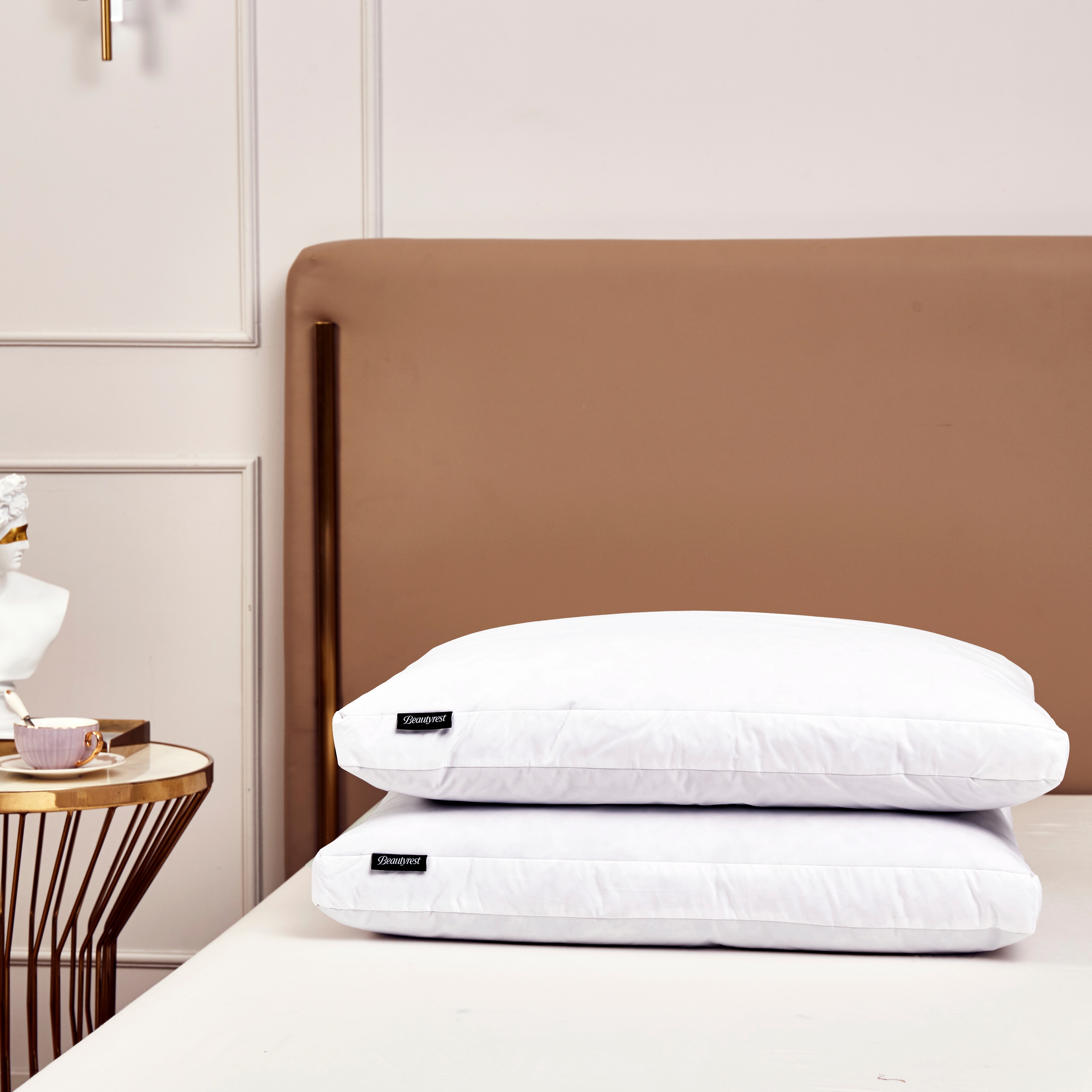 Beautyrest Microfiber Feather Down Gusseted Pillows Set of 2