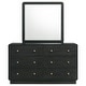 preview thumbnail 17 of 21, Cavelle 6-drawer Dresser and Mirror Black
