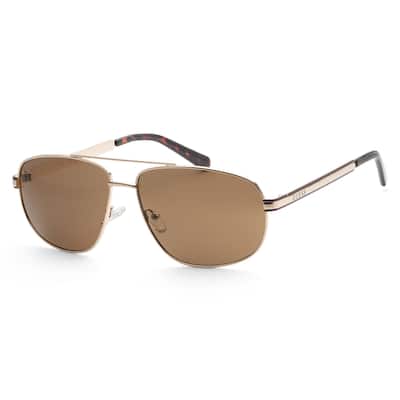 Guess Men's 60 mm Gold Sunglasses