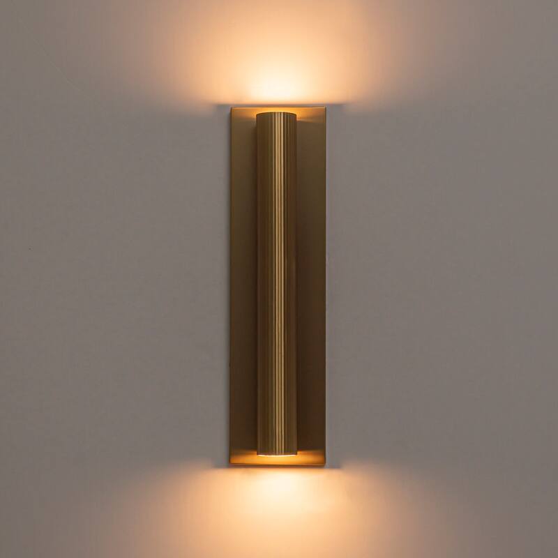 2-Light Modern Glam Integrated LED Wall Sconce