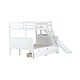 preview thumbnail 12 of 18, Twin over Full Bunk Bed with 2 Drawers, Slide, Shelves, Ladder