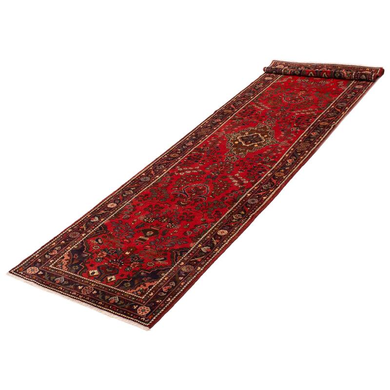 ECARPETGALLERY Hand-knotted Anadol Red Wool Rug - 3'6 x 12'10