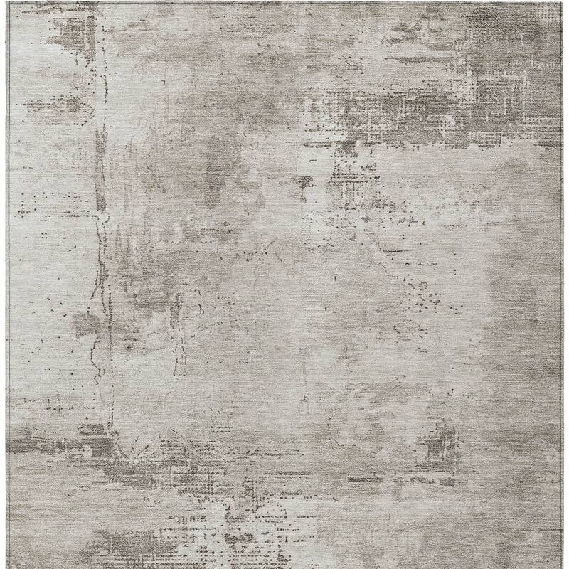 HomeRoots Abstract Transitional Rectangle Outdoor Rug
