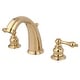 preview thumbnail 1 of 0, Victorian 8 in. Widespread Bathroom Faucet Polished Brass
