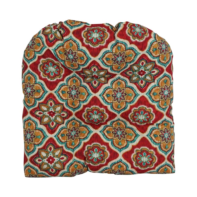 19-inch Rounded Back Indoor/Outdoor Chair Cushions (Set of 2)