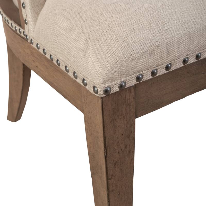 Americana Farmhouse Dusty Taupe Trestle Table Set with Dining Chairs Various Options