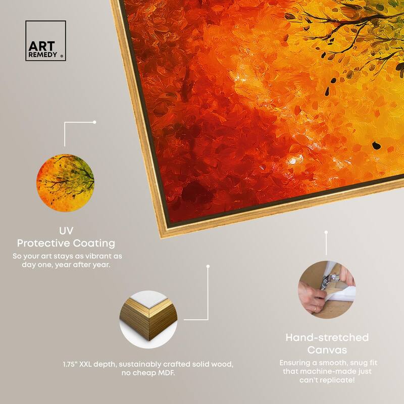 Fire and Ice Tree I Canvas by Art Remedy