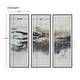 preview thumbnail 3 of 6, Uttermost Graphite Horizon Framed Prints (Set of 3) - 23"W x 63"H x 2"D