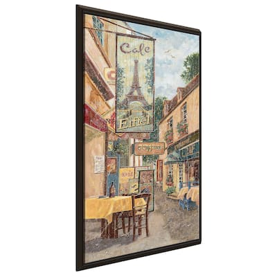 "Shopping in Paris I" Print on Floating Canvas
