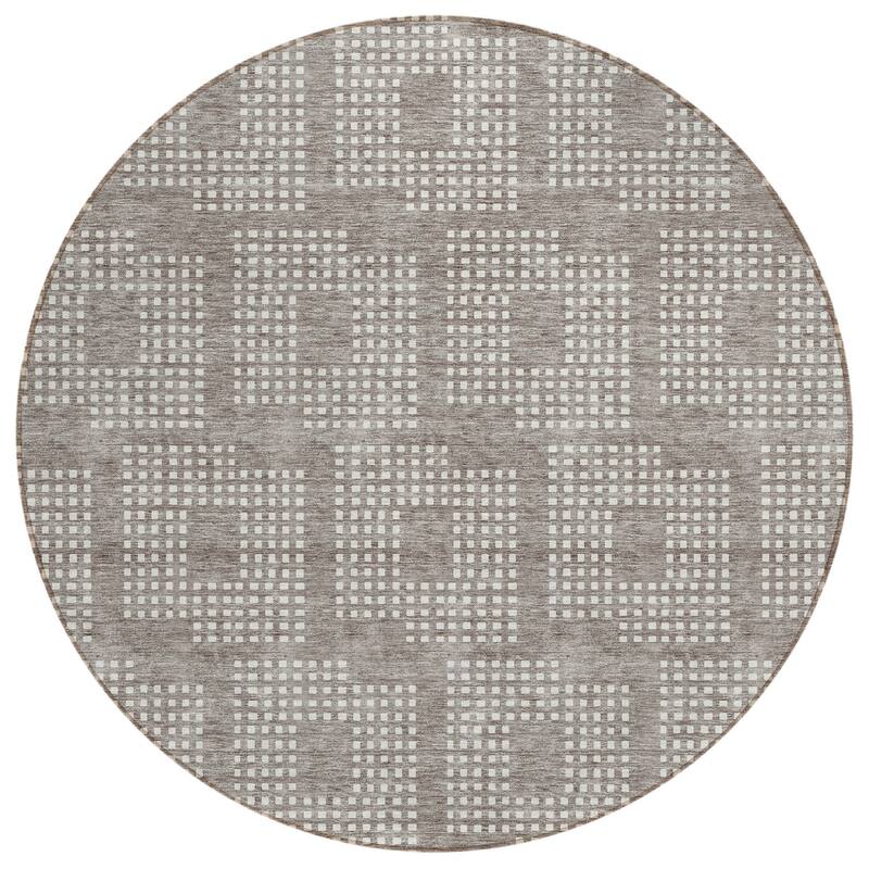 HomeRoots Geometric Transitional Rectangle Outdoor Rug