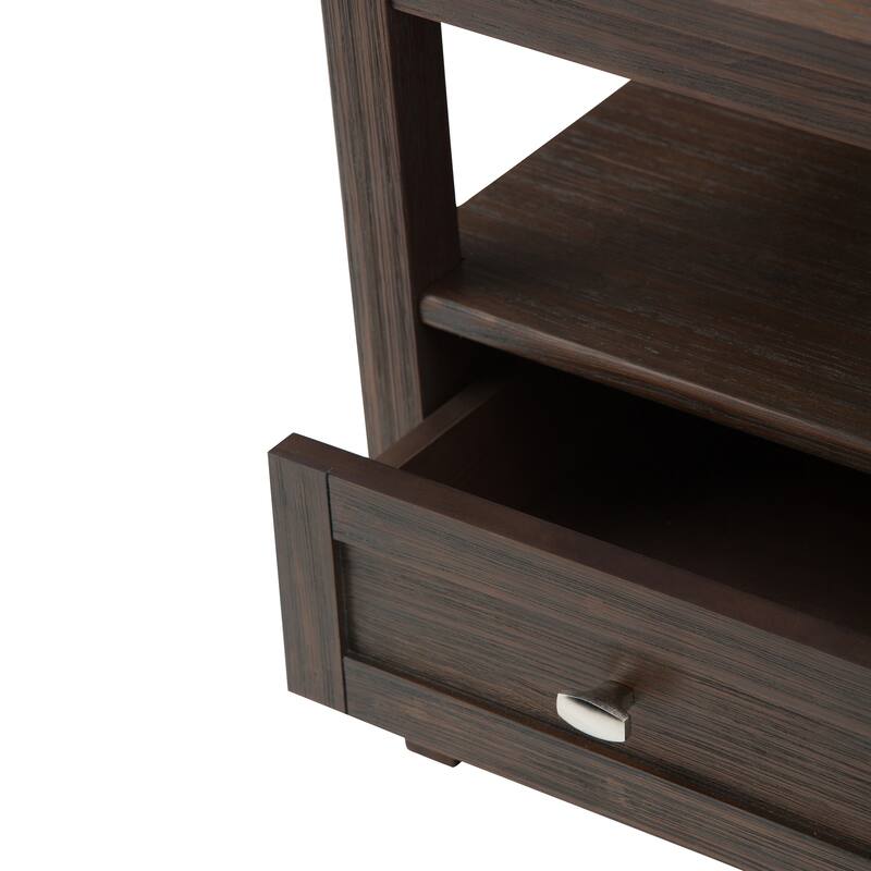 WYNDENHALL Norfolk SOLID WOOD 20 inch Wide Rectangle Transitional End Side Table - 20 inch Wide